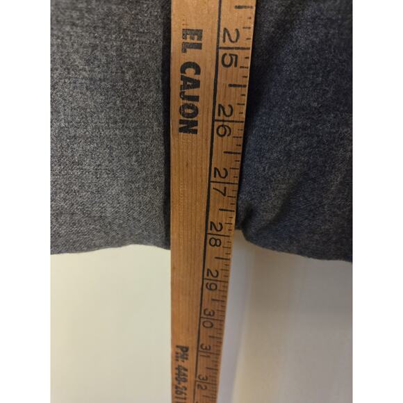 VINCE Men's Vest Size L Gray Wool Black Lamb Leather Trim *Retails $495 - Picture 11 of 12